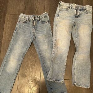 Abercrombie & Fitch Kids Light Blue Jeans with shirts lot